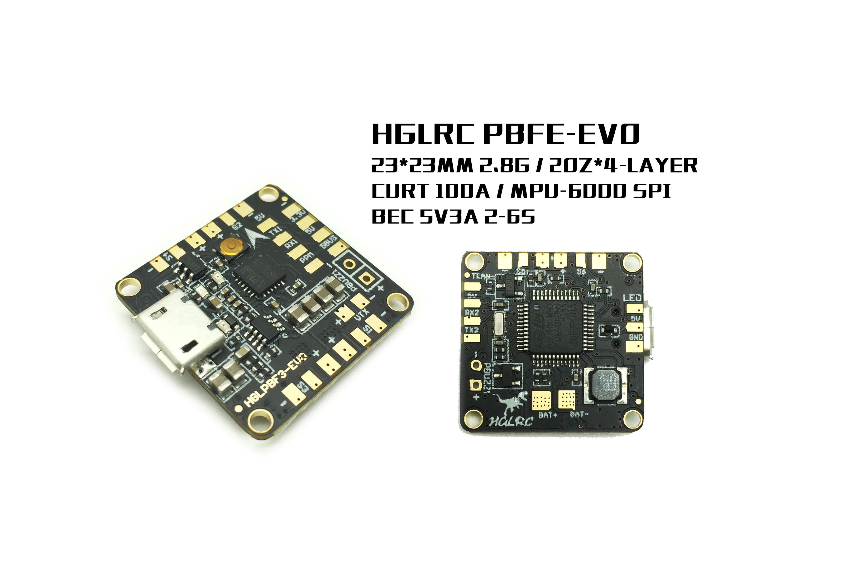 F-Cloud HGLRC PBF3 EVO with MPU6000 SPI PDB+BEC Mini F3Brushless FC Board Fpv Camera