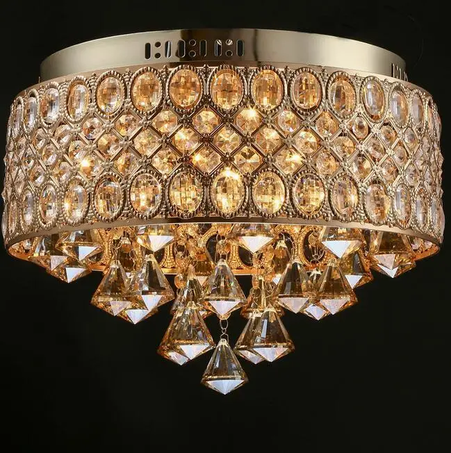 Modern Creative Gold crystal Lights Ceiling lamp Simple LED Lamp for Sitting Room Bedroom the Bar Restaurant Coffee Shop | Лампы и