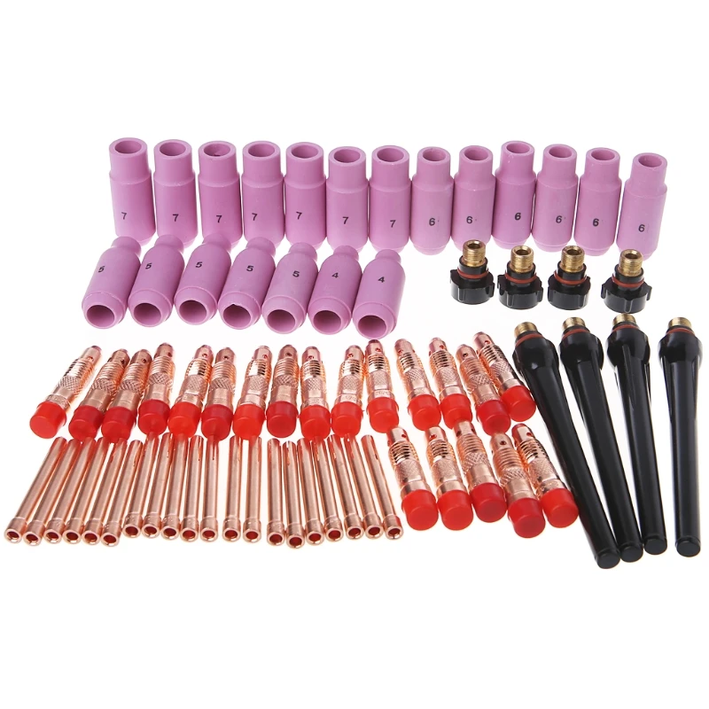 68 Pcs TIG Torch Consumables Accessories KIT For Welding PTA DB SR WP 17 18 26 68 Pcs TIG Torch Consumables Accessories KIT For Welding PTA DB SR WP 17 18 26