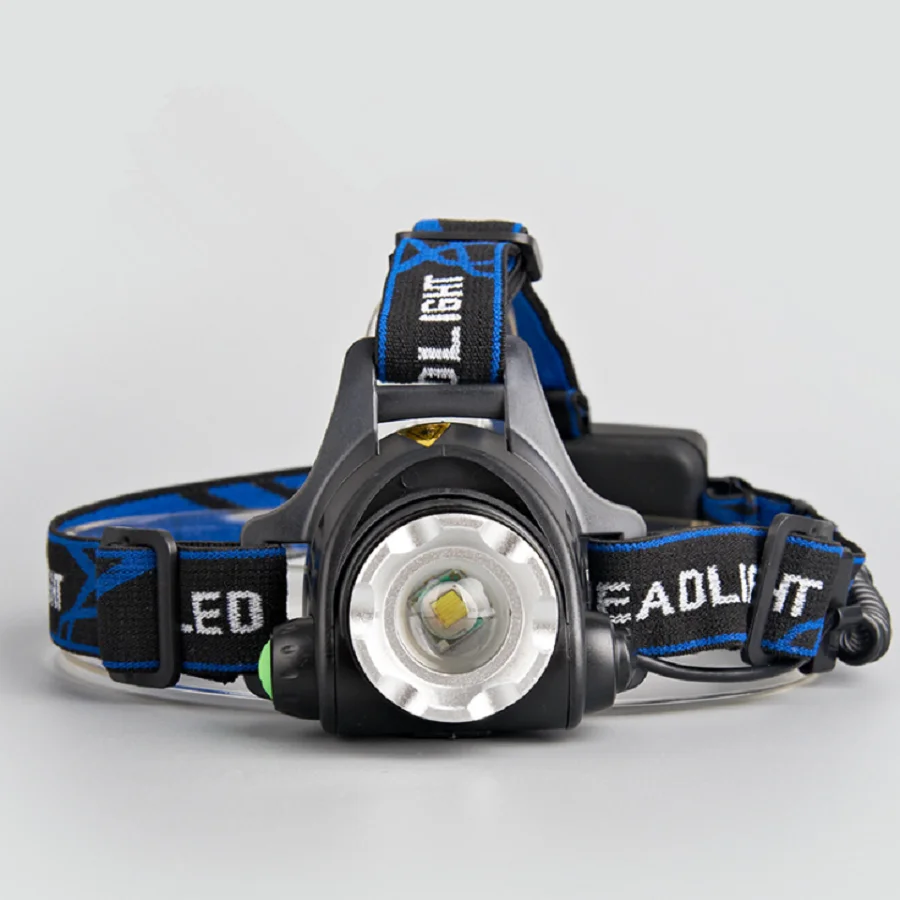 

T6 upgrade XM-L2 LED strong headlights Charging waterproof V9 headlights Telescopic zoom