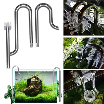 

Lily Pipe Stainless Steel Inflow Outflow Filter for Aquarium Planted Fish Tank HG99