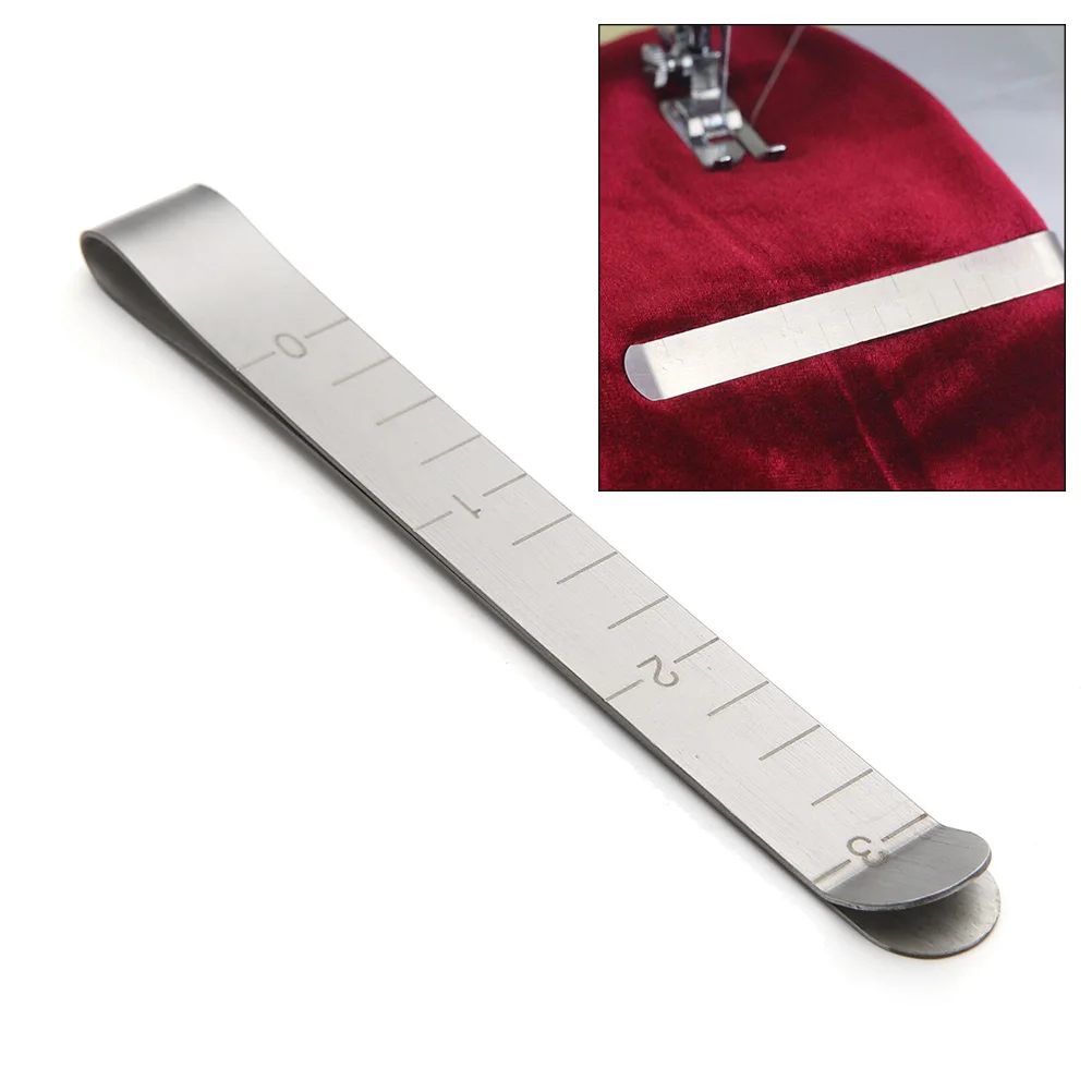 

3 Inch Stainless Steel Hemming Clips Measurement Ruler Sewing Clips for Wonder Clips Pinning and Marking Sewing Project Tools