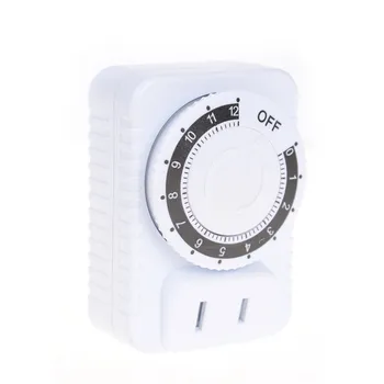 

1Pc 12 Hour Timer Siwtch Electrical Mechanical Time Wall Plug Switch Digital Countdown Timer Socket