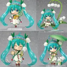 Аниме мультфильм Симпатичные Хацунэ Мику convallariae Лили Мику в версии ПВХ фигурку Коллекционная модель Игрушечные лошадки Куклы 4 шт./лот