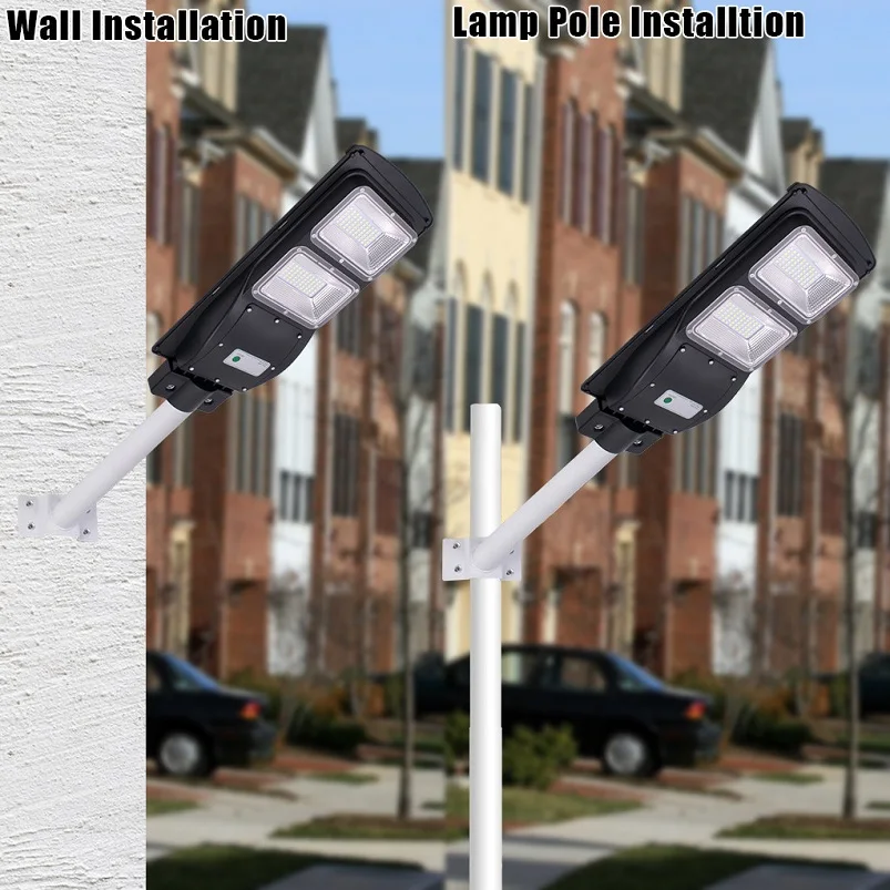 6090W LED Solar Street Light PIR Motion Sensor Led Lamp Wall Timing Lamp IP67 Waterproof Solar Panel Lamparas 40MR11 (16)