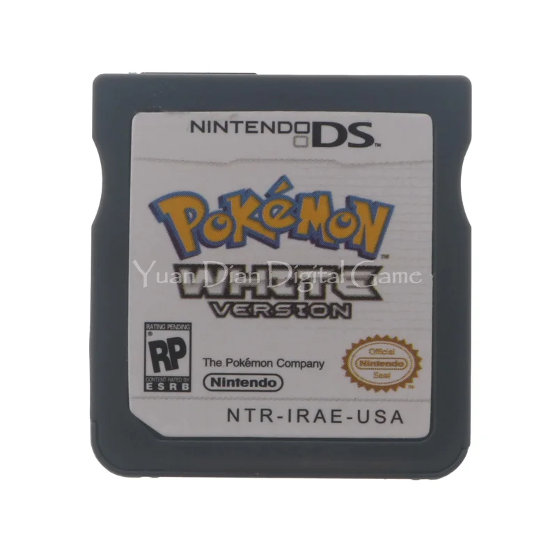 Nintendo NDS Video Game Cartridge Console Card Pokemon Series White USA English Language Version