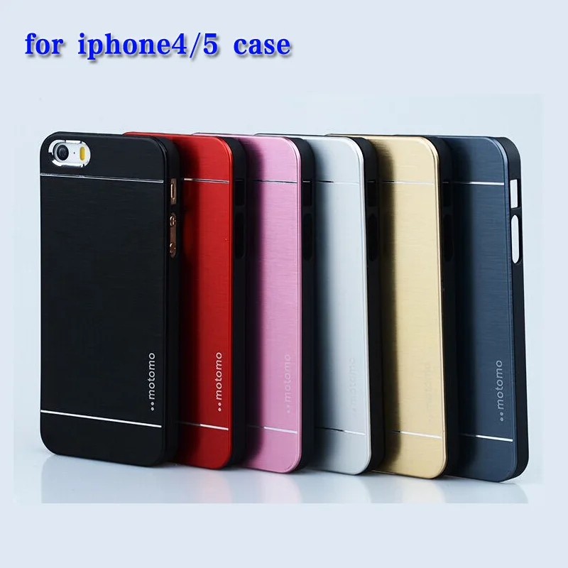 

For Apple iPhone 4 4S 5 5S SE Hot Luxury Metal Brushed Aluminum Shell Back Case Cover For iPhone 4 4S 5 5S Cases