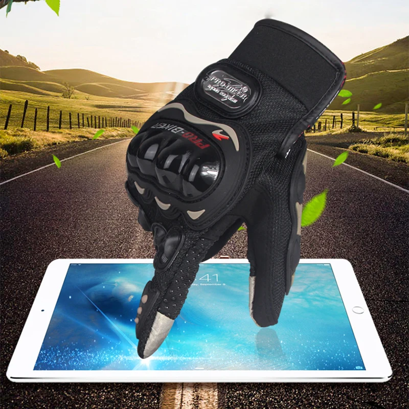 PRO-BIKER Full Finger Motorcycle Gloves Racing Motorbike Touch Screen Gloves Outsports Racing Riding Offroad ATV Protect Gloves