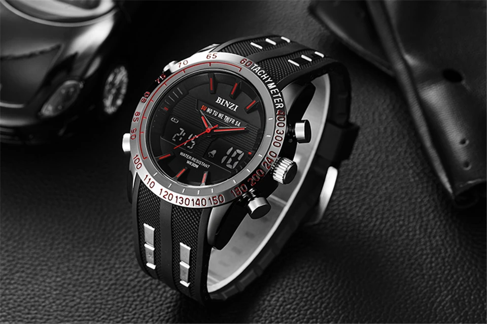 Men Sports Watch 2018 Relogio Masculino Electronic Military Luxury LED Male Clock Brand Dual Display Wrist Watches For Men XFCS (8)