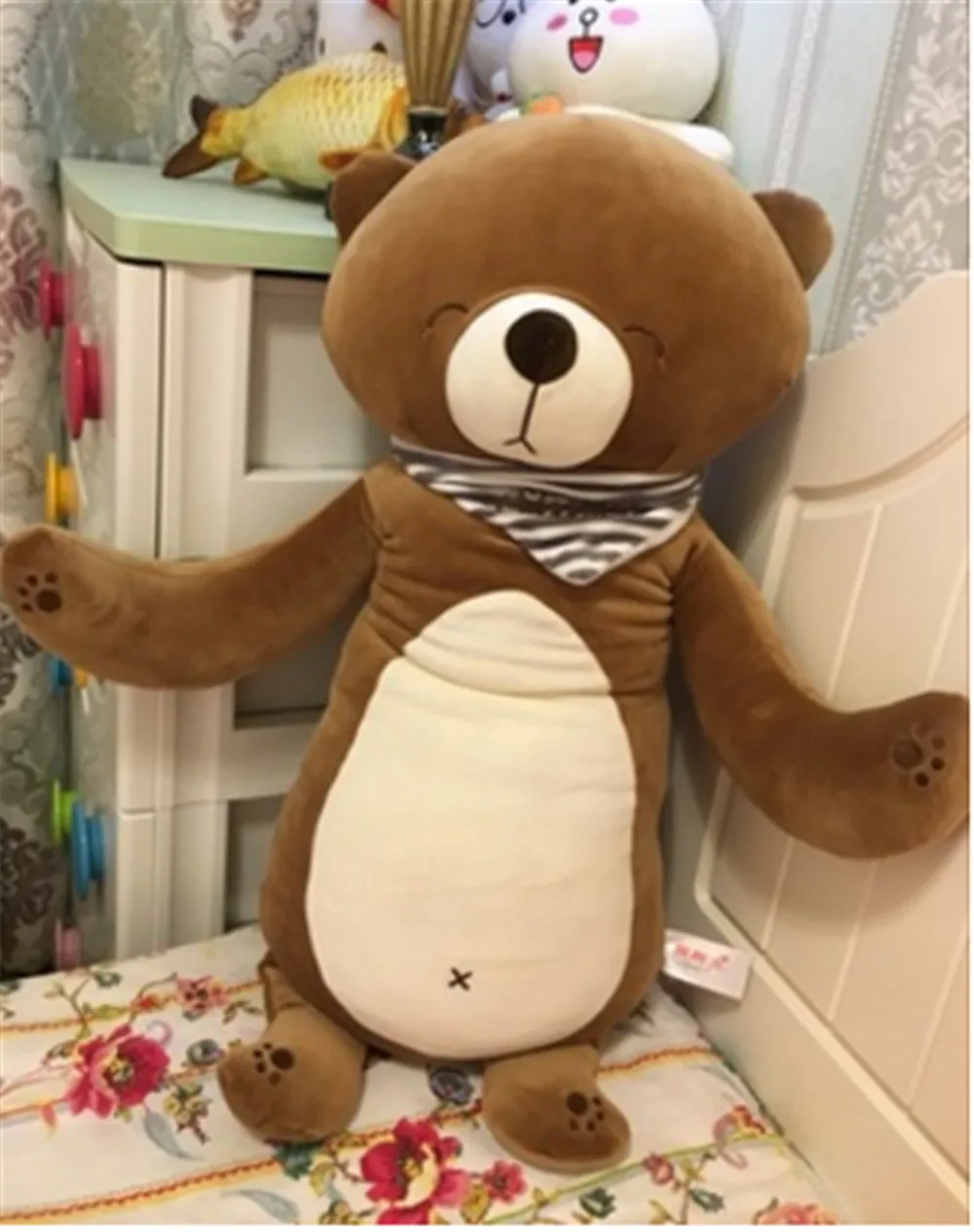 Fancytrader Cuddly Soft Animals Dog Bear Pig Bunny Pillow Doll Fluffy Stuffed Cartoon Anime Doll Gifts 70cm 28inch for Children9