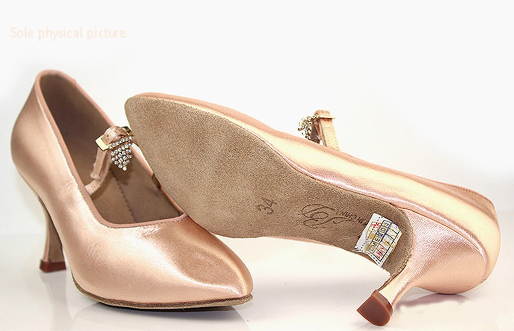Кроссовки танцевальная обувь бальные женские латинские туфли современные танцевальные износостойкие подошвы пот абсорбционный дезодорант BD 139 Атлас