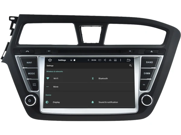 Excellent Ips screen Android 8.0 Car Dvd Navi Player FOR HYUNDAI I20 2015 Left gps auto stereo audio multimedia 3