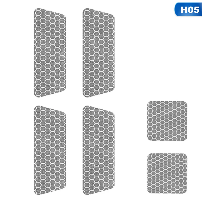 Автомобильные Светоотражающие предупреждающие полосы, лента для автомобильного бампера, светоотражающие полосы, безопасные светоотражающие наклейки, наклейки для автомобиля - Цвет: H05