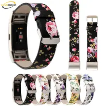 KINGBEIKE 5 Colors 100% Genuine Leather WatchBands For Fitbit Charge 2 Watch Band Smart Watch Strap