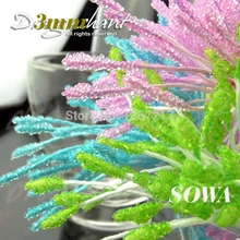 3 мм Искусственный цветной стеклянный цветок Stamen Pistil свадебное украшение DIY 288 шт./лот