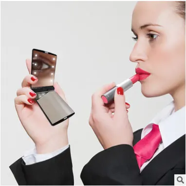 portable Touch screen LED Makeup Mirror Professional Vanity Mirror With LED Lights font b Health b
