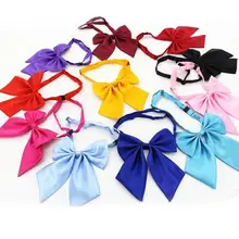 Модный Одноцветный женский Профессиональный лук галстук корейский студенческий галстук ручной работы