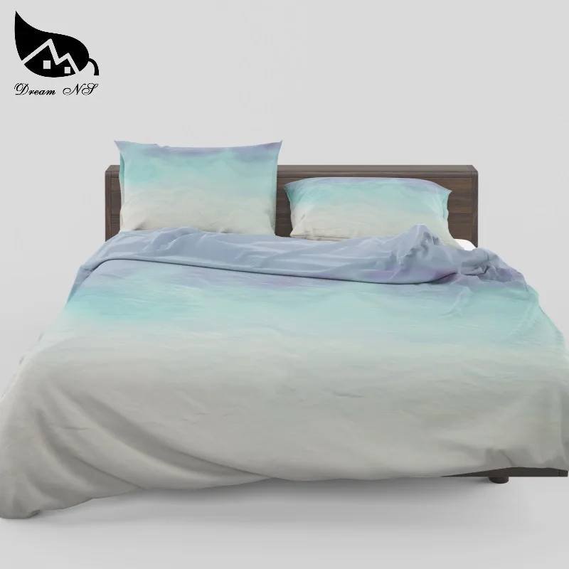 colour 18 Dream NS 3D эффект принты Твердый мраморный узор набор постельного белья синий фиолетовый цвет мечты пододеяльник на заказ домашний текстиль постельное белье - Цвет: colour 18