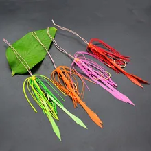 50pcs Silicone Rubber Skirt Rig Assist Hook Replacement for Slider Tai Kabura Jig Bottom Madai Squid Snapper Jigging FishingLure 1pc 50g 1 8oz salty rubber jigs bottom madai jig with rubber hook squid trolling fishing lures snapper jigs