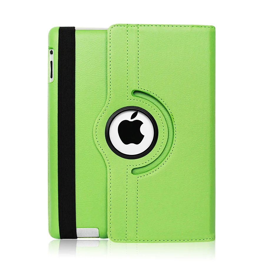 Чехол для Apple iPad 2/3/4 Магнитный Авто Пробуждение сна флип Личи из искусственной кожи чехол с Умной подставкой Держатель для iPad 2/3/4 - Цвет: Green