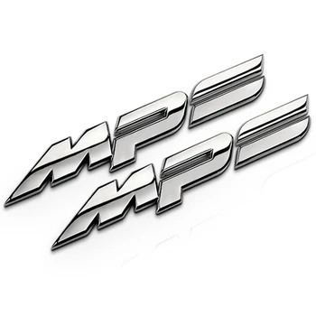 

MPS Bar Zinc Alloy Chrome Metal Car Styling Emblem Badge Refitting Automobile Exterior Cool Advance 3D Sticker Decal for Mazda