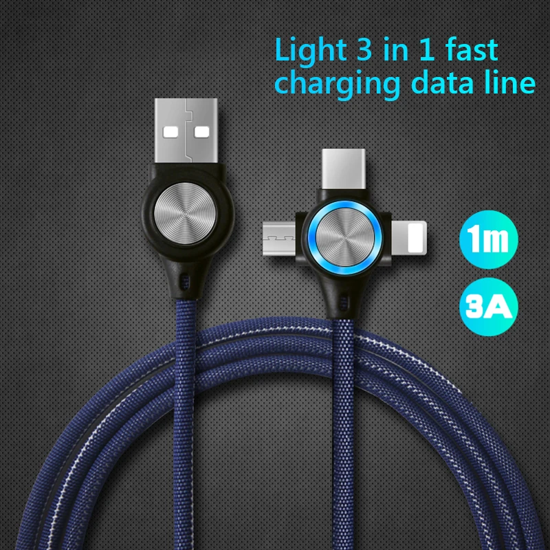 NOHON كابل يو اس بي ل فون Xs ماكس XR X 3 في 1 سريع شحن الكابلات ل الروبوت Xiaomi سامسونج هواوي المحمول الهاتف مزامنة بيانات الحبل NOHON كابل يو اس بي ل فون Xs ماكس XR X 3 في 1 سريع شحن الكابلات ل الروبوت Xiaomi سامسونج هواوي المحمول الهاتف مزامنة بيانات الحبل