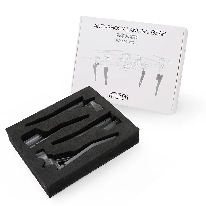 80mm heighten extended landing gear spring shock absorber legs for dji mavic 2 zoom pro drone Accessories  1 (1)