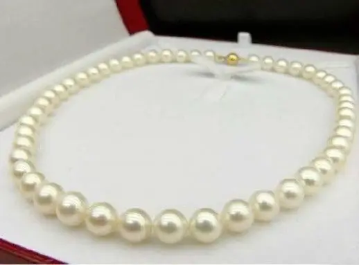 

classic AAA++10-11mm south sea round white pearl necklace 18inch