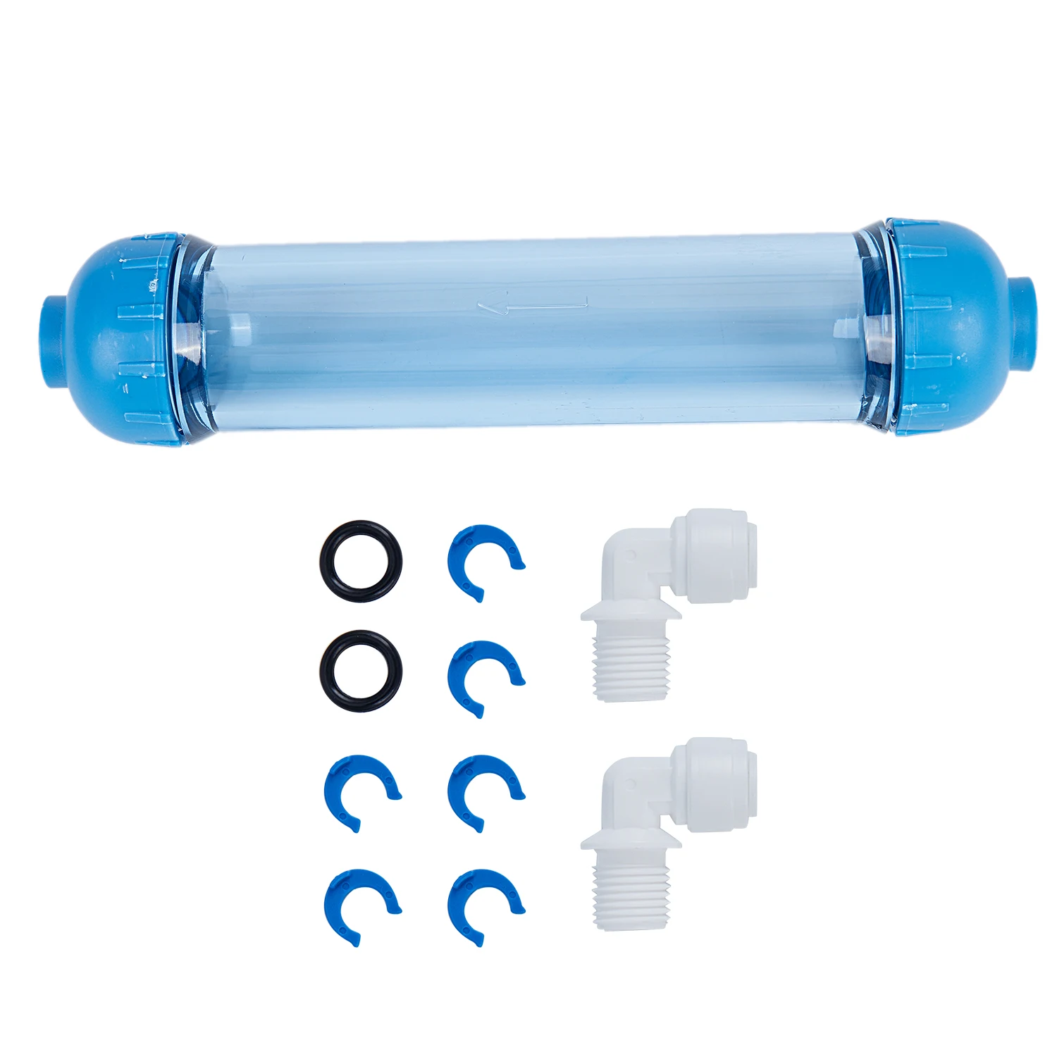 Новый корпус фильтра для воды DIY заполнить T33 в виде ракушки фильтр трубки прозрачный обратного осмоса синий