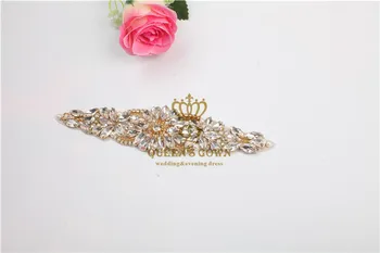 

Silver&gold Crystal Rhinestone Applique Butterfly Wedding Bridal Fashion Decoration