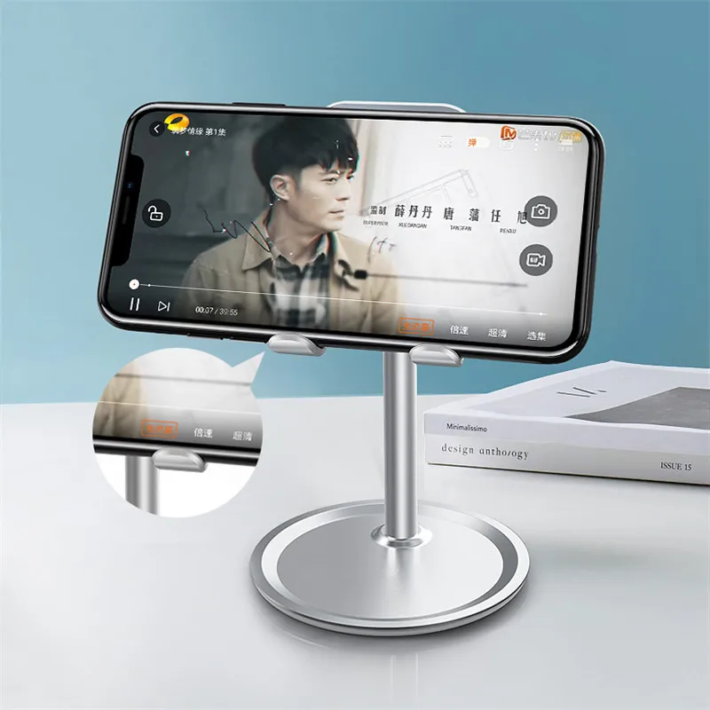  ETECLA Universal Mobile Phone Holder Desk Lazy Phone Stand For Ipad Iphone Samsung Xiaomi Abs Metal