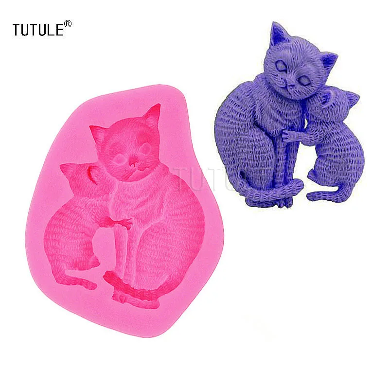 Gadgets Cats silicone mold, fondant cake,Cookies chocolate, handmade