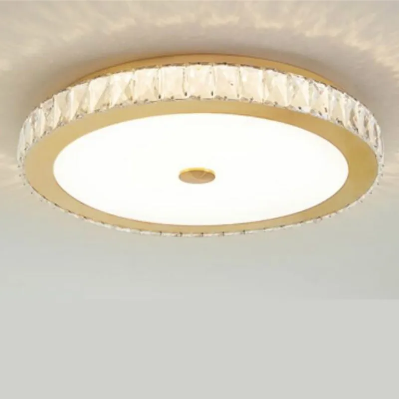 

Modern LED round crystal ceiling lamp home atmosphere living room lamp warm bedroom dining room ceiling lamp AP8231542