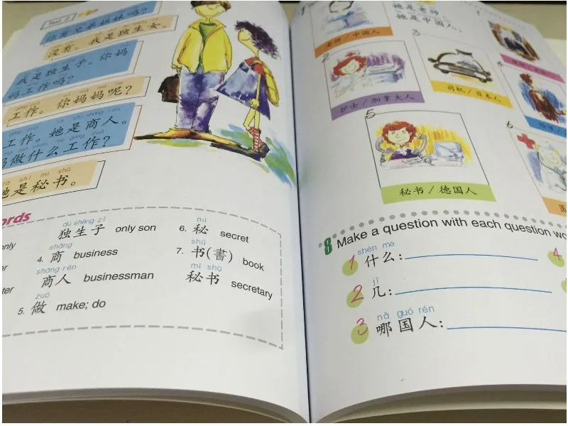 Chinês e Inglês Livro e Livro Fáceis para Chinês Lote Bilíngüe Livro Estudantes Didático: Passos Volume 1 2 Pçs - Mod. 207690 5 2 pçs lote bilíngüe Chinês e Inglês