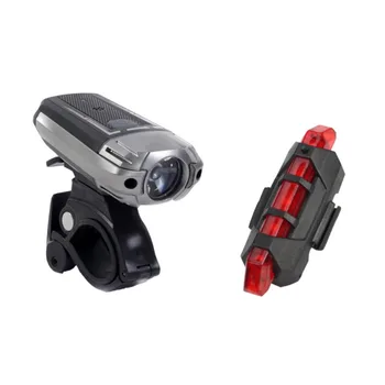

2018 New Bicycle Front Rear Light Set High Brightness USB Rechargeable Bike Head Tail Warning Lighting Tool