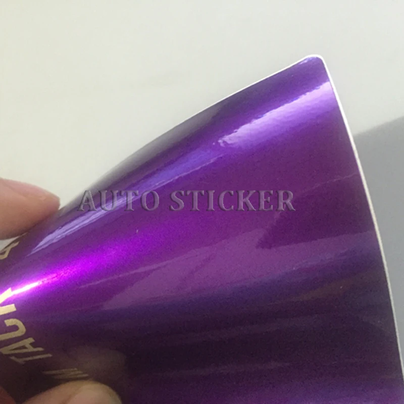 purple glossy metallic car wraps 11