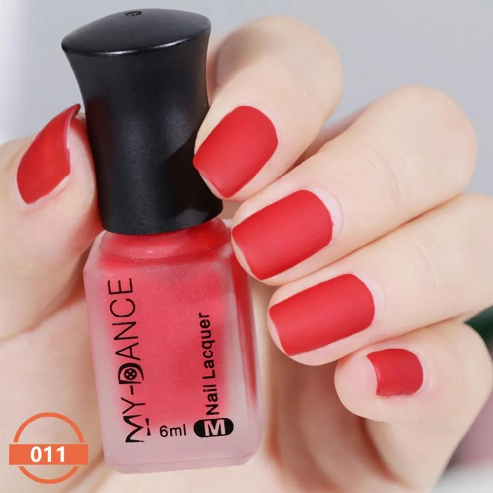 

New 11 Colors Satin Frosted Bottle Long Lasting Nail Art Varnish Dull Nail Enamel Manicure Design Quick Dry Matte Nail Polish