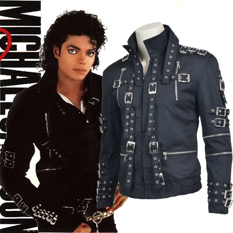 Blouson Vintage Style Michael Jackson Années 90 - Taille M, Couleur Rouge, Marque Varsity