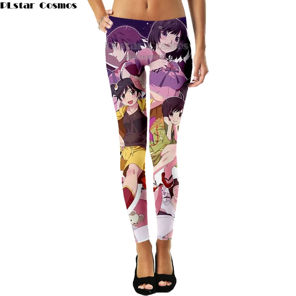 

PLstar Cosmos Harajuku style bakemonogatari Leggings Popular Brand 3D Full Print Women Plus size S-3XL