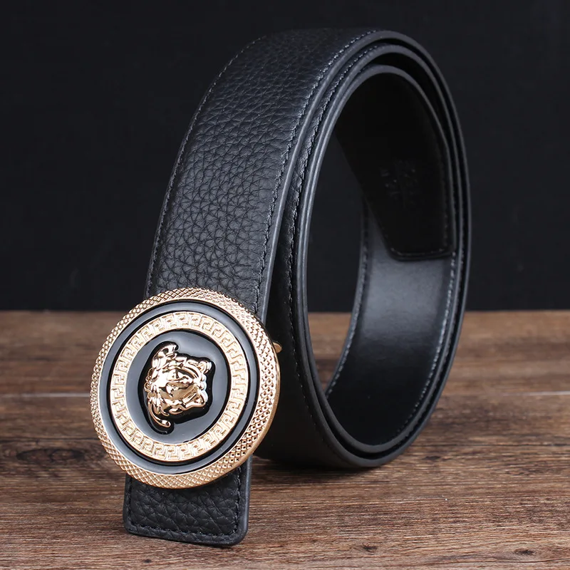 Black Brown Cowskin Buckle 105 125CM Mens Belts Luxury Designer Belts ...