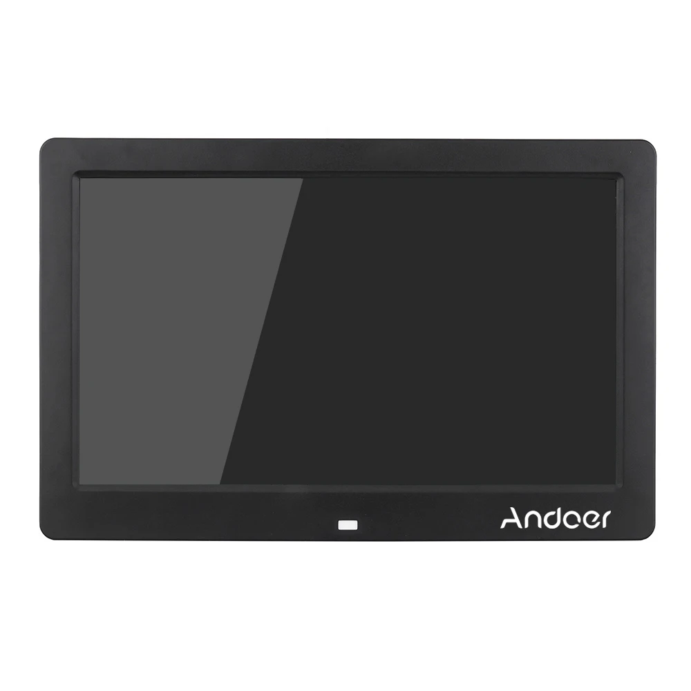Andoer 10," HD широкоэкранная Цифровая фоторамка электронная фоторамка Будильник MP3 MP4 киноплеер с пультом дистанционного управления