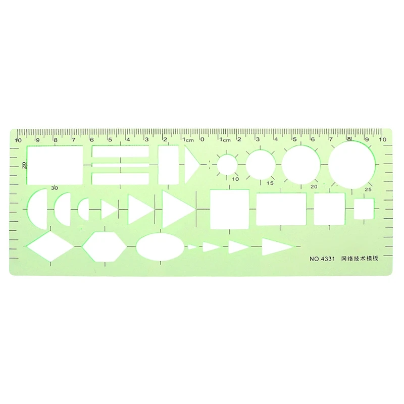 Про пластиковые круги квадратный круглый геометрический Шаблон Линейка трафарет измерительный инструмент-Шаблон Линейка