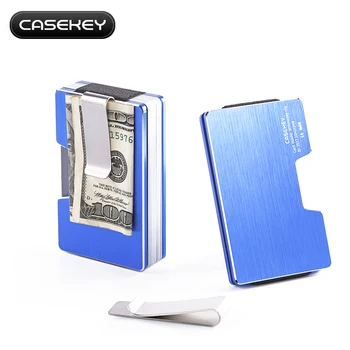 

Slim Purse Wallet Women Men Bank Credit Card ID Holder Coin Purses Wallets Womens Mens High Quality Purse with Bill Clip