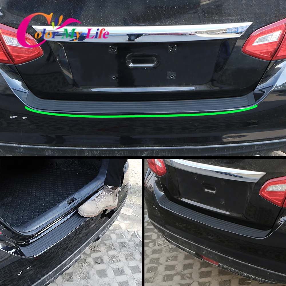 

Car Styling Black Rubber Rear Guard Bumper Protector Trim Cover Fit for Honda Accord FIT CITY CIVIC Crosstour HR-V Vezel HR V