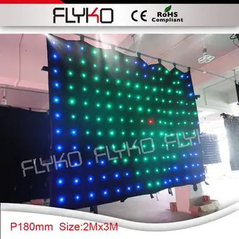 

P18 2x3M fireproof led video curtain with CE&RoHS certificate