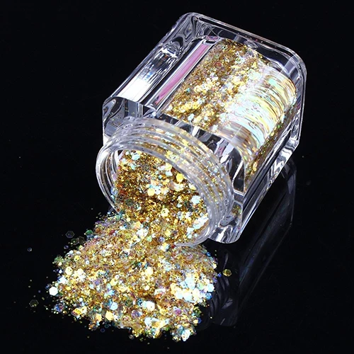 

New Fashion Fashion Glizty Nail Powder Dust DIY Nail Art Sequins Powder Glitter Slices
