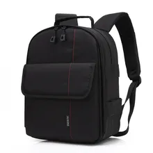 Huwang P1 Waterproof Digital DSLR Photo Padded Backpack w/ Rain Cover Multi-functional SLR Camera Soft Bag Video Case