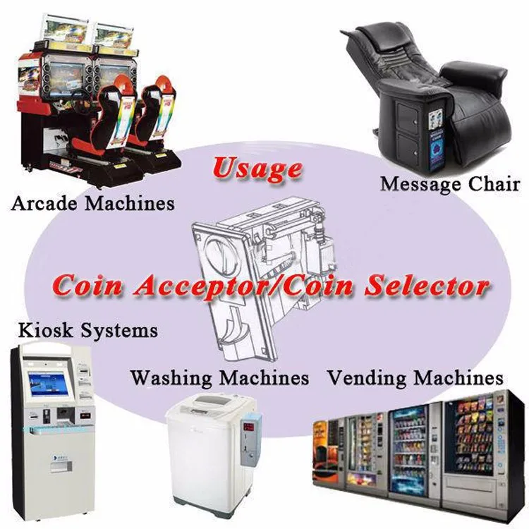 High Quality metal Electronic Coin Acceptor CPU Comparison Coin Selector Mechanism Accepter Jamma Arcade Games Parts