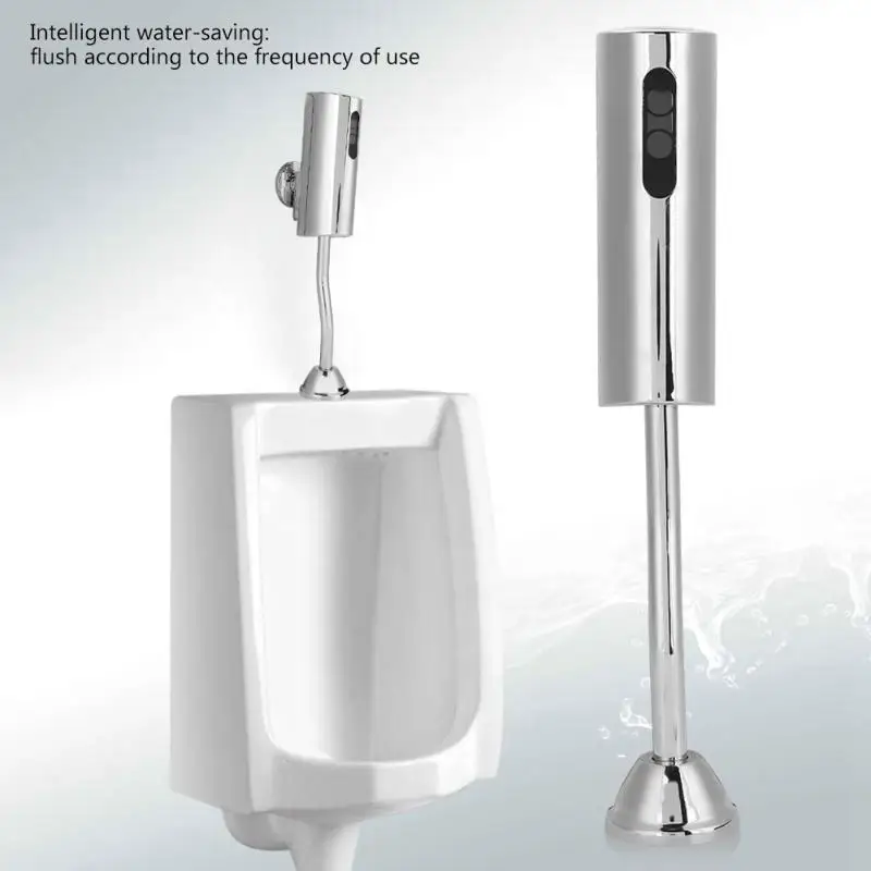 

1 Set Bathroom Toilet Wall Mounted Automatic Sensor Touchless Urinal Flush Valve