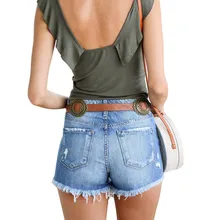 Летние сексуальные женские шорты Juniors винтажные джинсовые шорты feminino с завышенной талией с сложенным краем джинсовые шорты 3,19